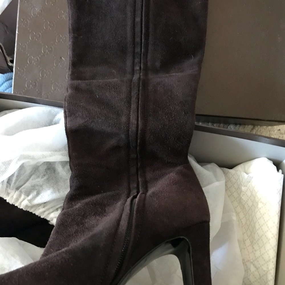 Gucci Brown Suede Boots